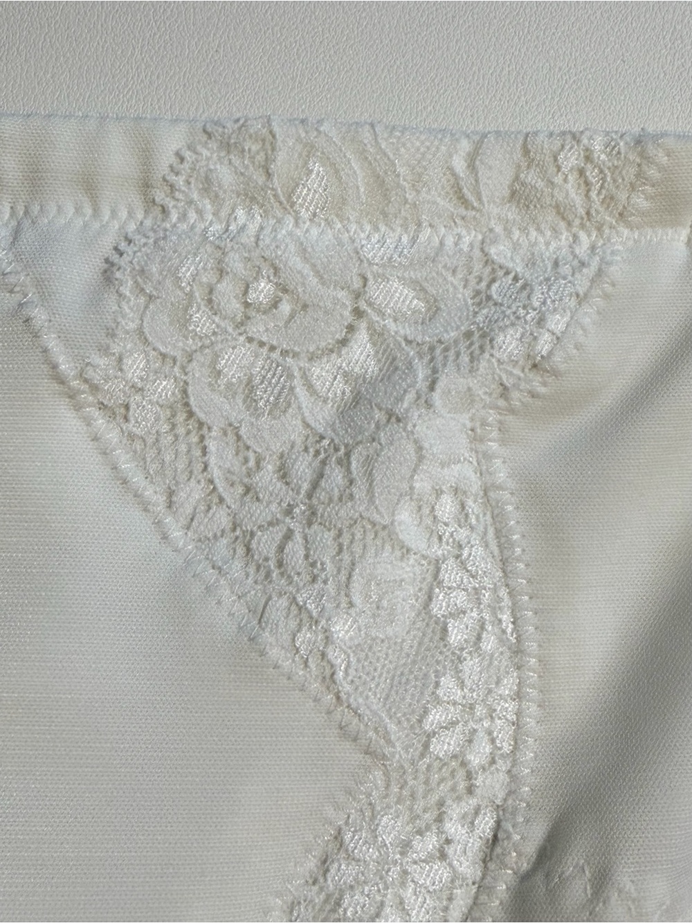White lace girdle shapewear shorts slimming layer slip lingerie long leg retro - Picture 13 of 16